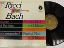 Ricci Plays Bach - Partita No 1 in B Minor for Unaccompanied Violin LP 12