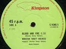 Winston Holness - Blood and Fire / Mutiny UK Kingston 12 12
