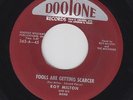 ROY MILTON Fools Are Getting Scarcer 45 on Dootone M- jump blues R&B HEAR
