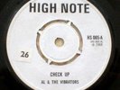 AL & THE VIBRATORS - CHECK UP / I'LL COME BACK - 1968 HIGH NOTE -  MINT/UNPLAYED