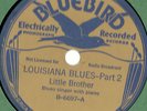 Little Brother Montgomery Louisiana Blues 2, Vicksburg 3 Bluebird B-6697 78 rpm