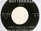 Rare Funk Soul 45: WALTER BUTTERBALL DAVIS Nobody Cares For A Junkie HEAR