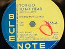 Bud Powell Trio-You Go To My Head/Ornithology Blue Note 1566 78 HEAR