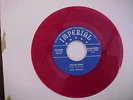 FATS DOMINO - Detroit City Blues / The Fat Man - RED VINYL 45 - N. MINT