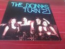 THE DONNAS TURN 21 SEXY ROCK PUNK ALTERNATIVE ROCK RAINCOATS USA INSERT NM LP