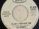 Intimates 45 EPIC PROMO I've Got A Tiger In My Tank RARE LOU REED GARAGE LISTEN