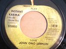John Lennon 'Instant Karma' 1970 Promo One Sided Apple Label 7