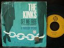 THE KINKS Set Me Free Italian Italy PS picture sleeve rare 7