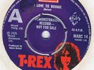 RARE-T.REX(MARC BOLAN)-I LOVE TO BOOGIE/BABY BOOMARANG-UK EMI DEMO