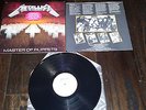 METALLICA LP MASTER OF PUPPETS - ORIGINAL 1986 WHITE LABEL PROMO - HYPE STICKER