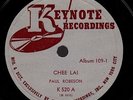 CHEE LAI. Songs of New China. Paul Robeson, etc.. Keynote set K-109. E+. Booklet
