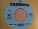 Paul McCartney 'My Love' Columbia Hall Of Fame Rare Grey Label Single, Beatles