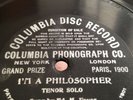 ED M FAVOR 78rpm 1-sided Im A Philosopher COLUMBIA DISC RECORD 114 Vg+ To E-