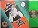 Bad Manners LP Live And Loud Link Records UK First Press Green Vinyl Limited
