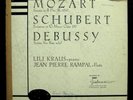 PIERRE RAMPAL & LILI KRAUS mozart schubert debussy LP VG ECM 4001 Educo Red 1954