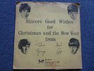 THE BEATLES -First Christmas Record- 1963 Fan Club Flexi disc /Newsletter