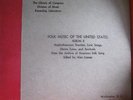 Folk Music Of The United States Album 2  Alan Lomax  Library Of Congress RARE