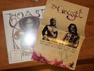 ORANGE Midnight Sun & SIGNED POSTER GHOST OF A SABER TOOTH TIGER Vinyl Record LP