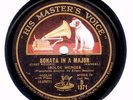 BLACK ELECTRIC HMV SINGLE: ISOLDE MENGES PLAYS HANDEL VIOLIN SONATA (1928)