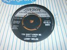 Lenny Welch-You Don't Know Me/I Need Someone-LONDON-HLA9094-1959