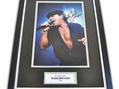 Brian Johnson Signed Framed Photo 12x16 Autograph AC/DC Memorabilia Display +COA