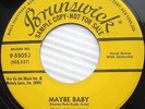 THE CRICKETS maybe baby tell me how YELLOW LABEL PROMO rockabilly 45 CC147