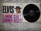 ELVIS PRESLEY-FLAMING STAR & SUMMER KISSES 1965 1ST PRESS RCA RED SPOT LP