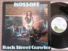 PAUL KOSSOFF   Back Street Crawler   1973 ISLAND LP A1 B1 EX   Hard Rock Blues