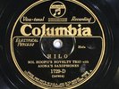 78 RPM -- Sol Hoopii's Novelty Trio with Aiona's Saxophones, Columbia 1729, E-