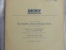 Pierre Fournier Bach Solo Cello Suites 5 & 6 Archiv 14188 APM German LP NM.