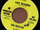 CAPITOL 60s rock PROMO 45  THE BEATLES - Lady Madonna + The Inner Light