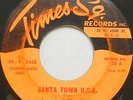 LONNIE & THE CRISIS 45 Santa Town U.S.A. TIMES SQUARE Doo Wop CHRISTMAS #T578