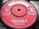 Beatles  Please Please Me  Original UK Single - Red Label  MIGB wording vg  plus