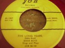 Eddie Boyd, Five Long Years, JOB # 1007, RED PLASTIC, vg+