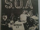 SOA NO POLICY EP RARE 1981 RP HC Dischord Black Flag Rollins Iron Cross Minor