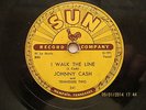 Johnny Cash 78 Record on Sun 241 I Walk The Line