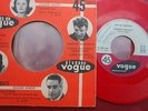 SP Johnny Hallyday disque et pochette rouges