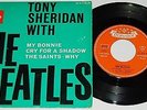 BEATLES 1963 UK Orange Polydor EP - Tony Sheridan With The Beatles EX++ DISC