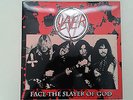 SLAYER  FACE THE SLAYER OF GOD  RARE  LIMITED EDITION  LP  BLUE VINYL  SODOM