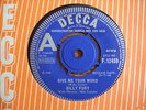 EX+ DEMO. BILLY FURY.GIVE ME YOUR WORD.DECCA .1966.