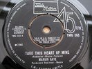 Marvin Gaye TAKE THIS HEART OF MINE UK 45 1966 TAMLA MOTOWN PLAYS EXCELLENT PLUS
