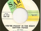 SIMMS TWINS  Northern 45  You're Pickin' In The Right Cotton Patch - NM