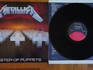 Metallica - Master Of Puppets 1986 LP EX/NM  Elektra 60439-1