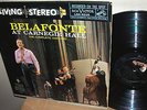 BELAFONTE At CARNEGIE HALL/1959 RCA LIVING STEREO 1S,1S,1S,1S Stereo 2LP/EX