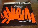 John Coltrane with The Red Garland Trio Prestige Record 7123 LP RVG