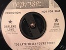 NORTHERN SOUL 45 - Darlene Love - Too Late To Say You're Sorry - Reprise Promo