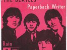 BEATLES Paperback Writer RARE Denmark 45 stunning sleeve UNIQUE danish p/s HEAR