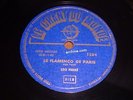 French 78 trs (78 RPM) LEO FERRE le flamenco de Paris / les forains