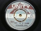 STRANGER COLE - WHEN I GET MY FREEDOM. 1969 Original.UK UNITY 45.