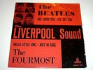 THE BEATLES - THE LIVERPOOL SOUND - 45 EP  DANISH PS RED COVER LISTEN